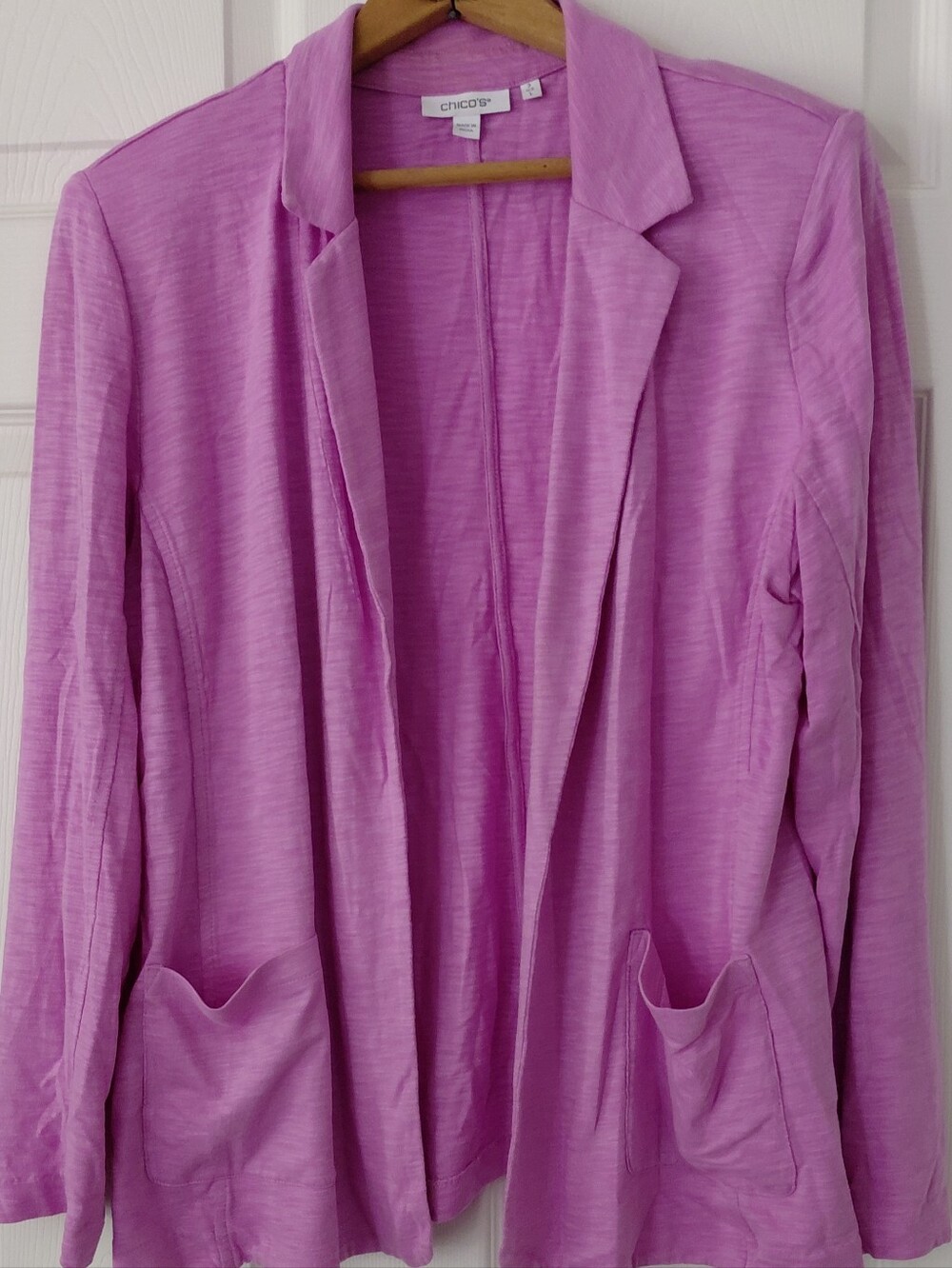 Chico's Lavender Open-Front Women's Blazer Jacket